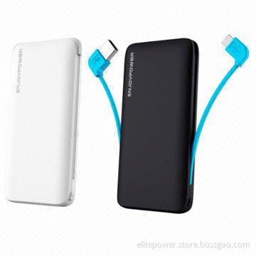 Portable Power Station for iPhone 5, iPad Samsung, HTC, 2.1A, 1A Dual-output, Power Bank